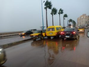 عودة سقوط الأمطار وسوء الأحوال الجوية بالإسكندرية 3