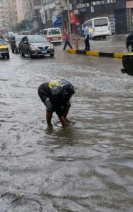 سقوط أمطار غزيرة على كافة أنحاء محافظة الإسكندرية 2