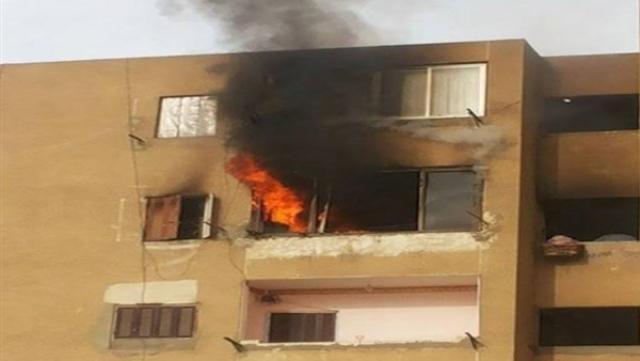 حريق بشقة بمدينة نصر
