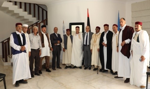 بدء اجتماع وفد مشايخ الجنوب الليبية مع اللجنة المصرية بالقاهرة 1