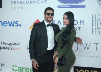 أحمد الفيشاوي وزوجته ندي الكامل