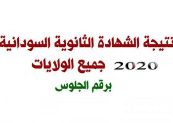 نتيجة الشهادة السودانية 2020