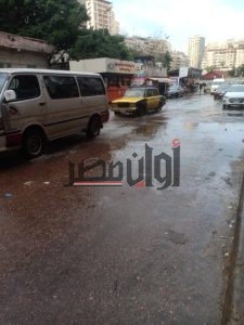 بالصور..شوارع الإسكندرية الداخلية تغرق فى مياه الأمطار 1
