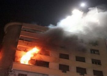 إخماد حريق شقة سكنية فى منشأة القناطر 2