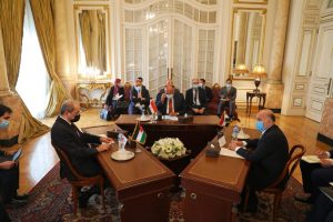 بالصور.. بدء اجتماع آلية التنسيق الثلاثى بين مصر والأردن والعراق على مستوى وزراء الخارجية 2