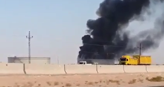 نشوب حريق هائل في أحد المصانع على طريق مصر الإسكندرية الصحراوي