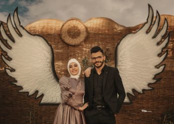 سالي وخطيبها مصطفى