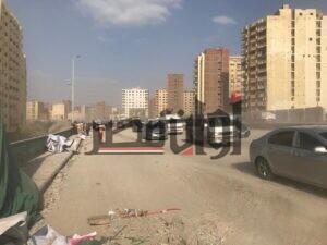 اعادة فتح الطريق الدائري امام السيارات عقب تفجير برج فيصل المحترق 7