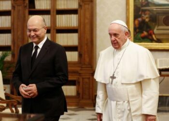 بابا الفاتيكان ورئيس العراق