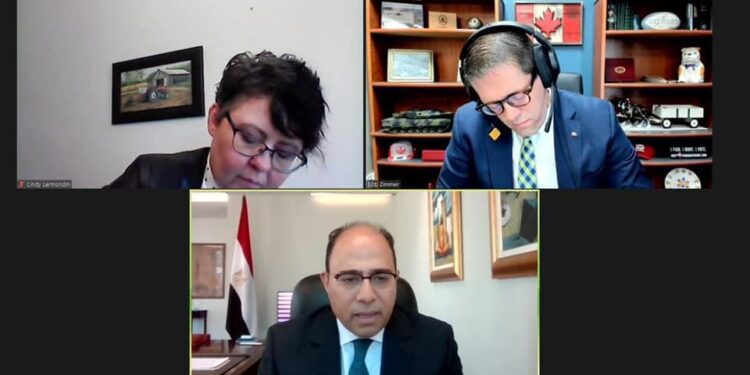 لقاءات مكثفة لسفير مصر في كندا مع أعضاء البرلمان الكندى بشأن سد النهضة 1