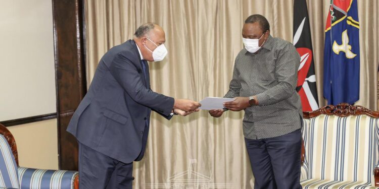 وزير الخارجية يسلم الرئيس الكيني رسالة من السيسي 1