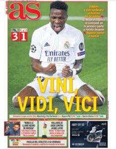 «تتويج فينسيوس».. ماذا قالت الصحف الإسبانية عن فوز ريال مدريد على ليفربول؟ 2