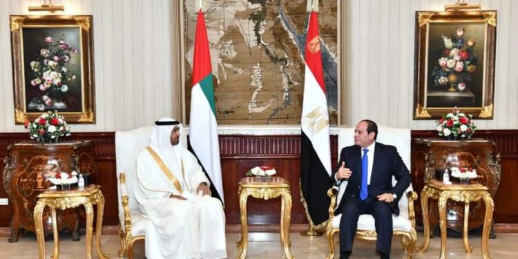 الرئيس السيسي يستقبل ولي عهد أبوظبي ويؤكد على تعزيز التعاون مع الإمارات 1