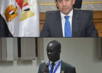 أشرف صبحي ووزير الرياضة الجنوب السوداني