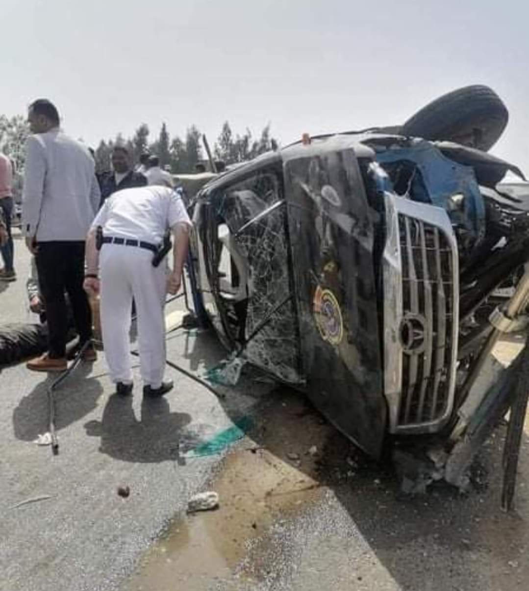 عاجل: انقلاب سيارة شرطة على طريق طنطا كفر الشيخ وأنباء عن وجود اصابات (صور) 1