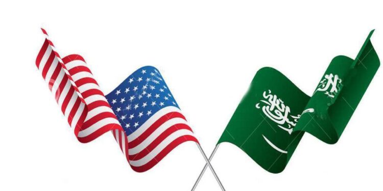 علمي أمريكا والسعودية