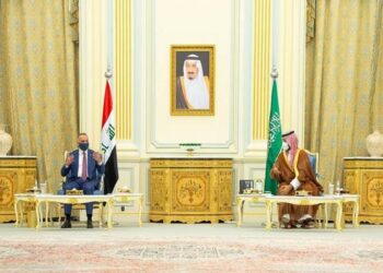 لقاء ولي العهد السعودي مع رئيس الوزراء العراقي