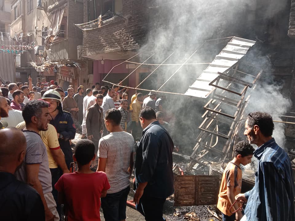 بعد تفحمة.. ننشر  صور حريق مخبز دار السلام 10