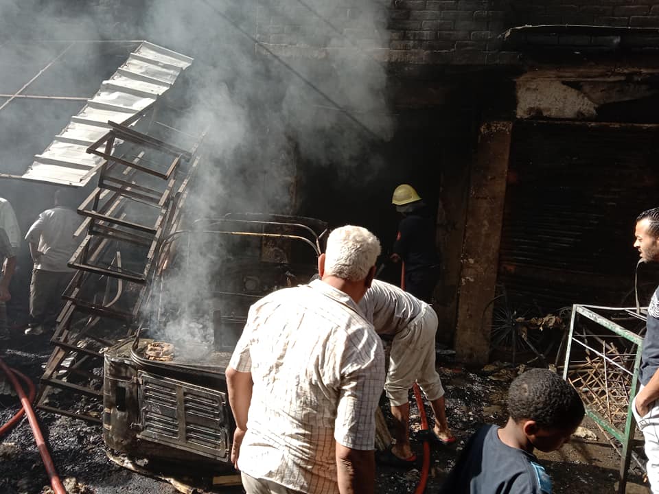 بعد تفحمة.. ننشر  صور حريق مخبز دار السلام 5