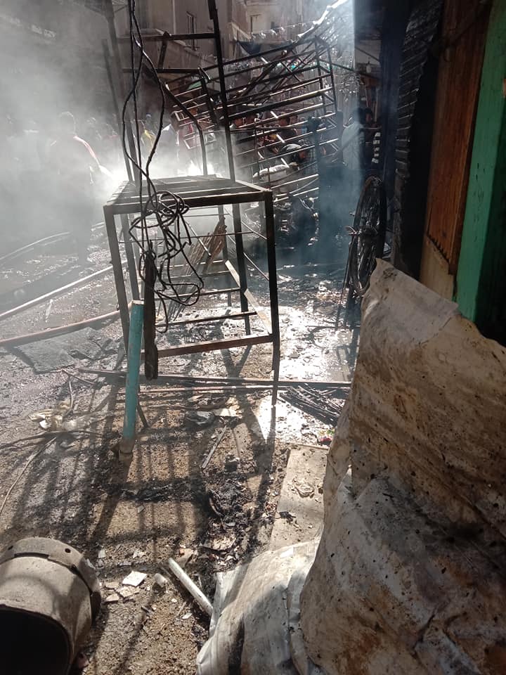 بعد تفحمة.. ننشر  صور حريق مخبز دار السلام 3