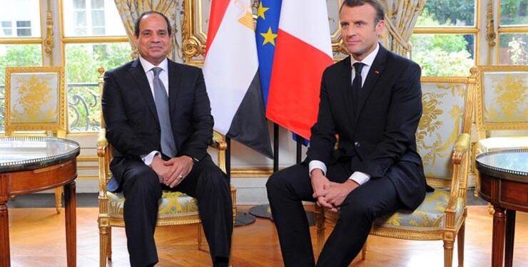 السيسي والرئيس الفرنسي