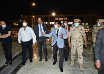 وزير الشباب يصطحب وفد الانوكا في جولة بمدينة مصر الدولية للألعاب الأولمبية 6