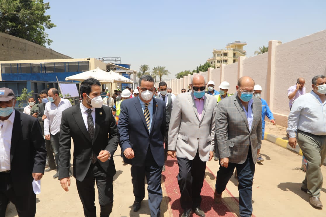محافظ الجيزة يفتتح مشروع تأهيل محطة مياه منيل شيحة بـ مدينة أبو النمرس 6