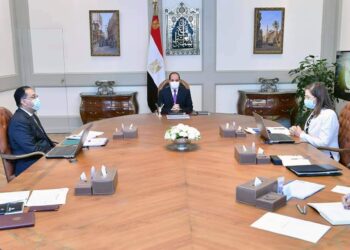الرئيس يطلع على جهود الحكومة المصرية في دعم إطلاق تقرير التنمية البشرية في مصر 12