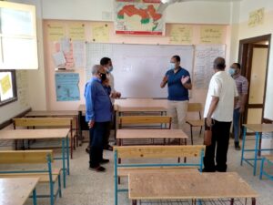 رئيس مدينة الطود بالأقصر يتفقد المدارس لاستقبال امتحانات الشهادة الإعدادية 2