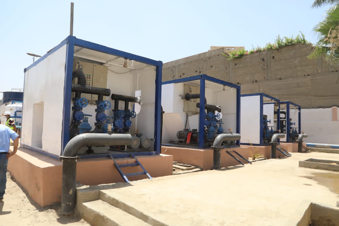 محافظ الجيزة يفتتح مشروع تأهيل محطة مياه منيل شيحة بـ مدينة أبو النمرس 8