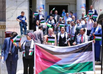 وقفة المحامين تضامنا مع فلسطين