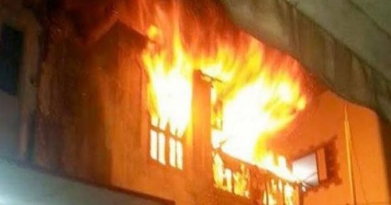 اندلاع حريق هائل داخل وحدة سكنية بأكتوبر 1