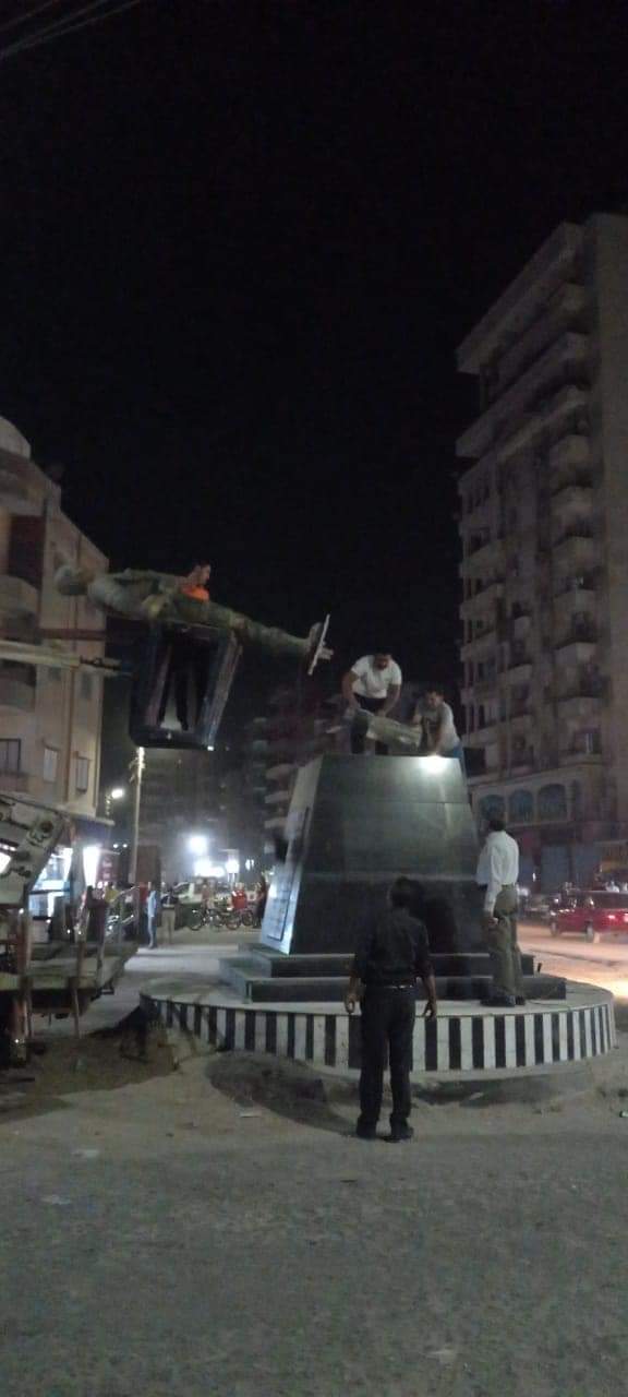 رفع تمثال احمد منسي