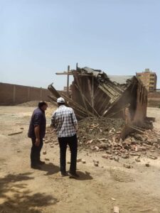 إزالة 8 مقابر تم بنائها بدون ترخيص بميت نما بشبرا الخيمة (صور) 4