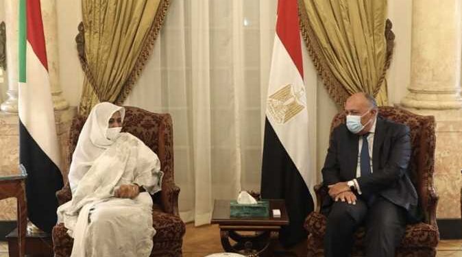 وزيرا الخارجية المصري والسودانى