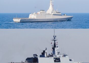 البحرية المصرية والفرنسية تنفذان تدريباً بحرياً عابراً فى نطاق الأسطول الشمالى 1