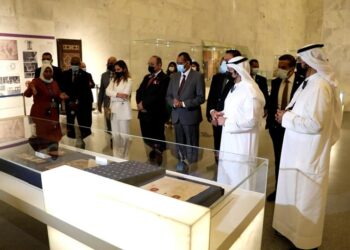 وفد من الوزراء العرب بالمتحف المصري للحضارة