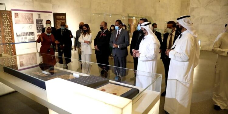 وفد من الوزراء العرب بالمتحف المصري للحضارة