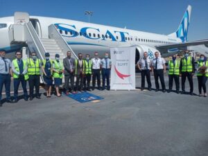مطار مرسى مطروح الدولي يستقبل أولي الرحلات الجوية لشركة ''SCAT'' 1