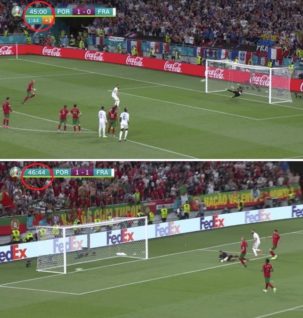 أهداف كريم بنزيما في مباراة فرنسا والبرتغال