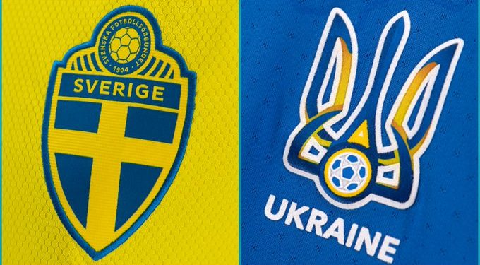 شعار منتخبي اوكرانيا والسويد