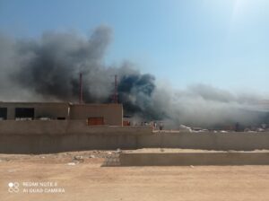 بالصور .. حريق هائل بمصنع كيماويات بالبحيرة 3