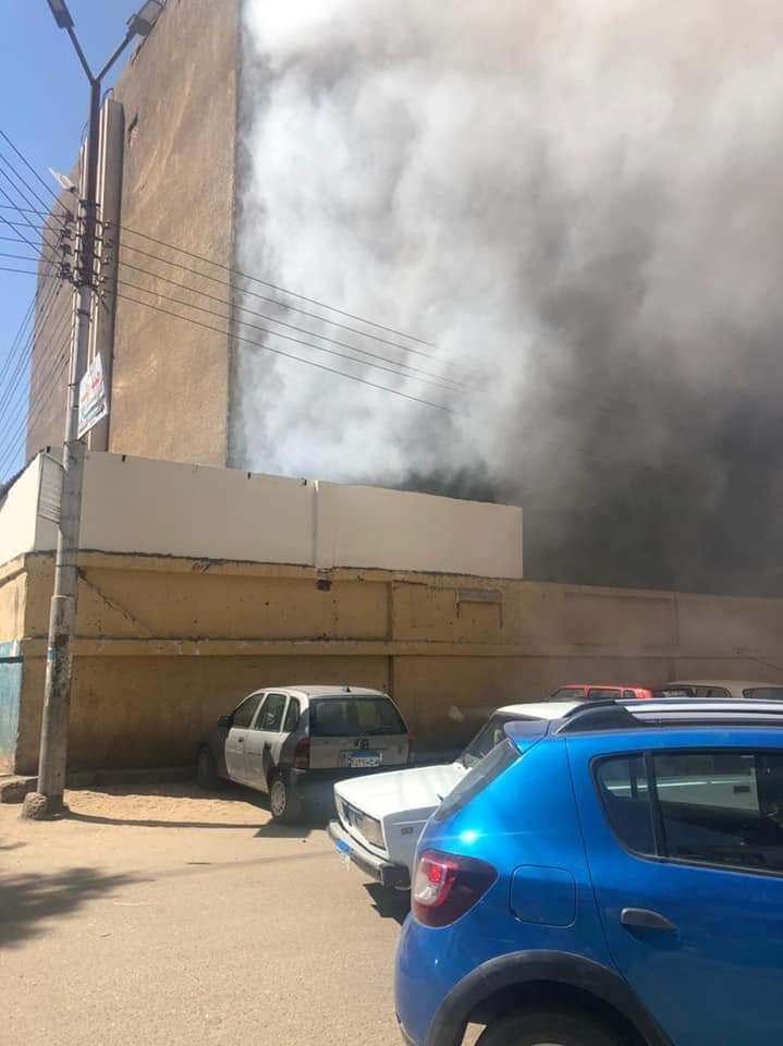 حريق في مستشفى سوهاج