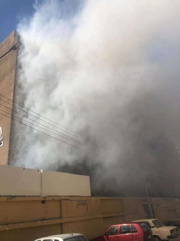 حريق في مستشفى سوهاج