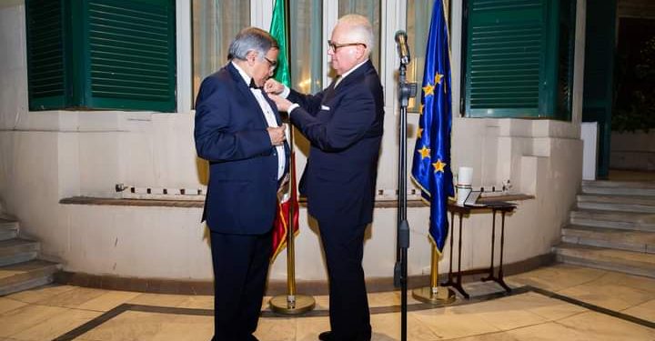 الرئيس الإيطالي يمنح وسام فارس للباحث المصري "فرنسيس أمين "