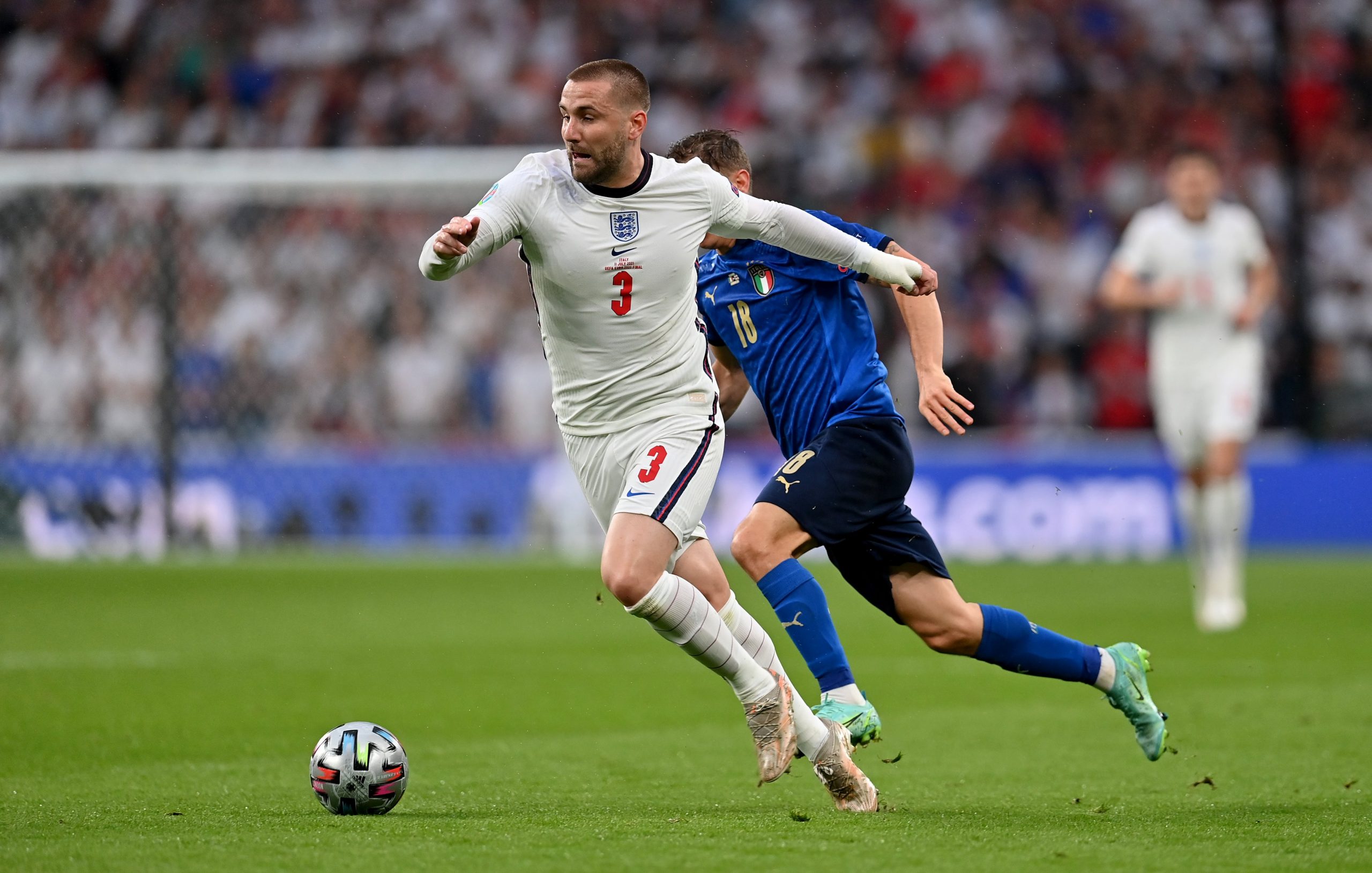 يورو 2020 أوان| لوك شاو يتقدم لمنتخب انجلترا على ايطاليا في الشوط الأول 2