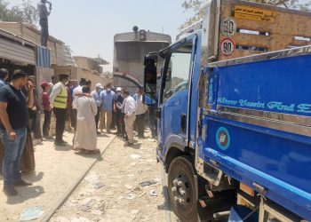 وزير النقل يستدعي شرطة البساتين لتحرير محضر لعربة نقل تسير على قضبان السكة الحديد 2