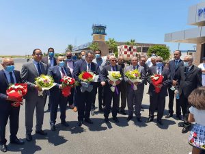 مطار بورسعيد يستقبل اول رحلة طيران داخلية 2
