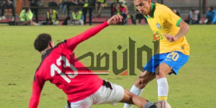 الشوط الثاني من مباراة مصر والبرازيل - تصوير خالد صبري