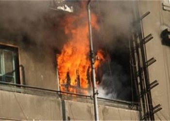ليلة الدخلة...حريق هائل يلتهم شقة عريس في مركز البلينا بسوهاج 1